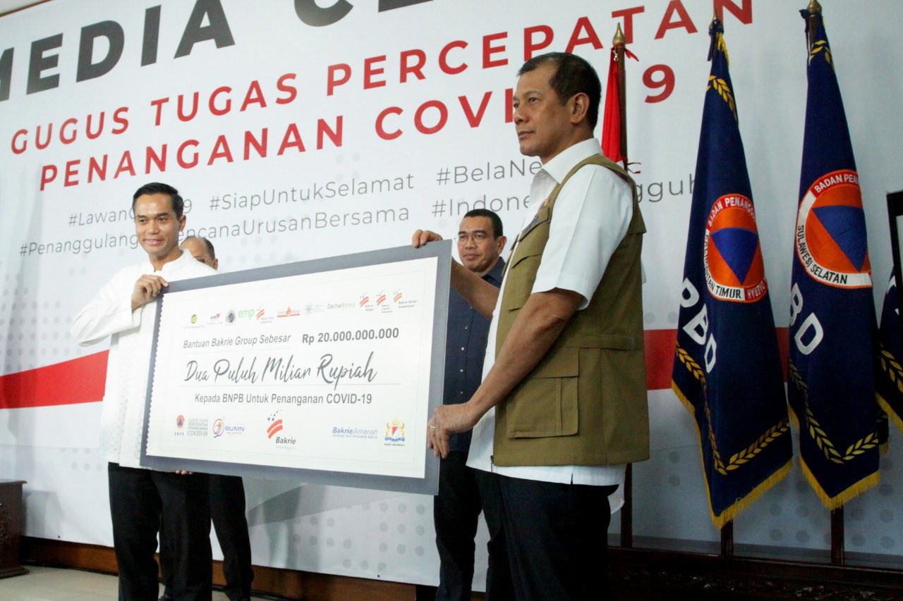 Atasi Virus Corona, Grup Bakrie Sumbang 20 Miliar