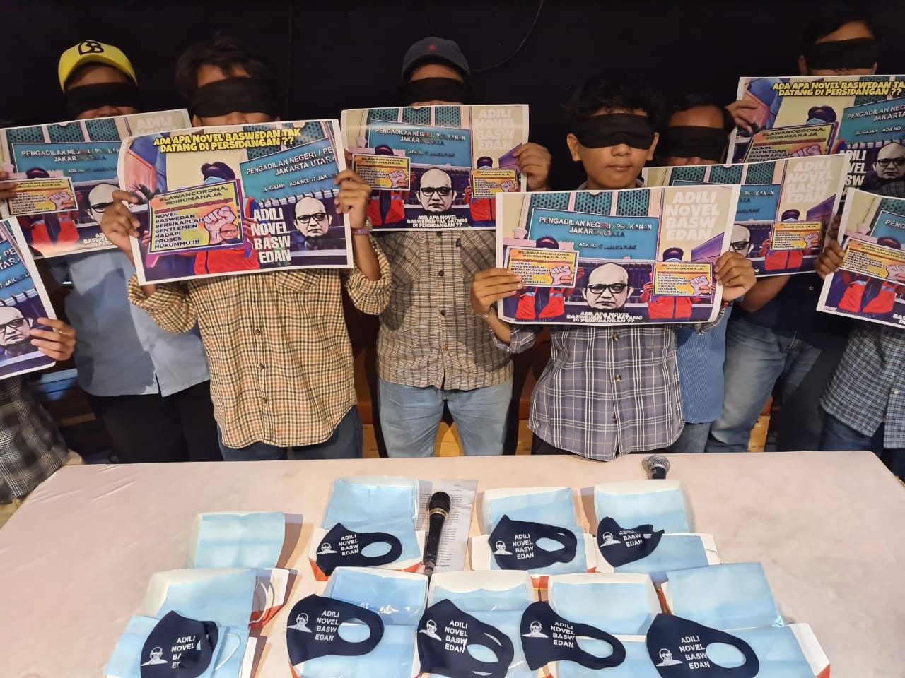 Sejumlah Aktivis akan Sosialisasi Aksi Bagi-Bagi Sejuta Masker 'Adili Novel Baswedan'