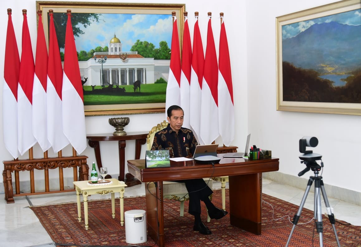Presiden Joko Widodo mengantongi pemerintah daerah mana saja yang belum melakukan realokasi dan refocusing