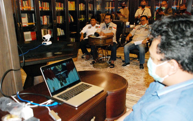 Komite II DPD RI Rapat Virtual Dengan Kepala BNPB Doni Monardo