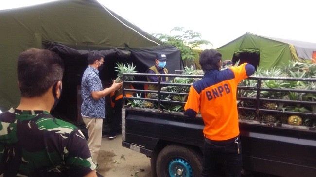 Koperasi Singgalang Sari Maju Sumbang Nenas Bagi Tenaga Medis Covid-19