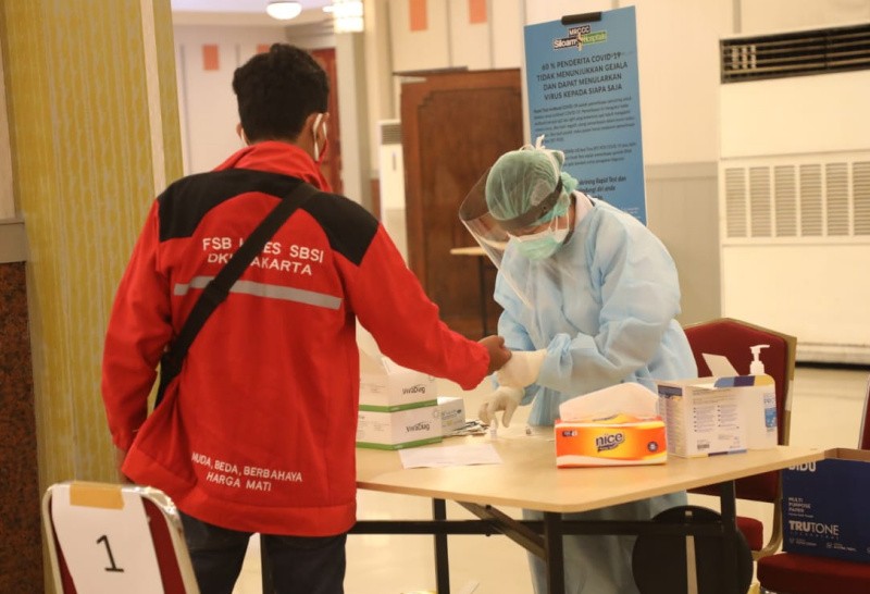 Kemnaker Gelar Rapid Test Covid-19 Bagi 1000 Pekerja