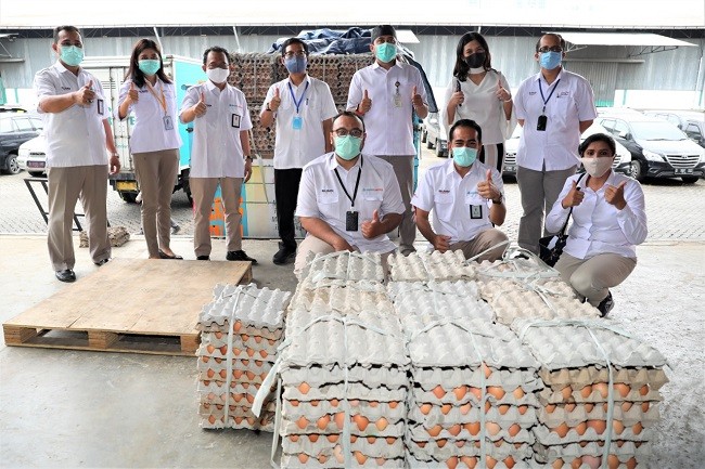 Dukung Program Warung Tetangga, Berdikari dan BGR Logistik Distribusikan Ribuan Kg Telur 