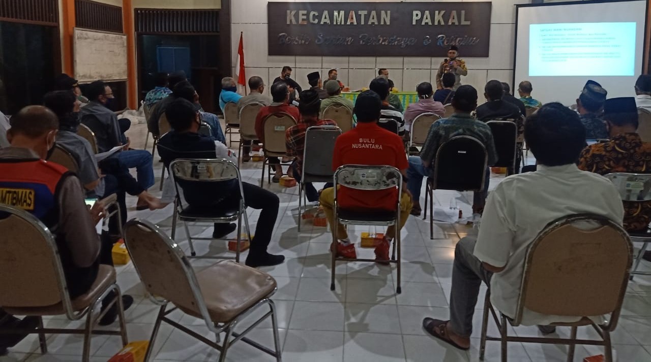 Danramil Pakal Bahas Pembentukan Kampung Tangguh