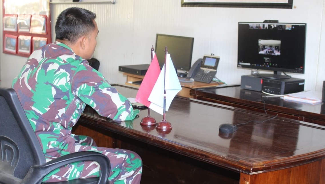 Satgas TNI RDB Silaturahmi Virtual Dengan Kedubes KBRI Nairobi Afrika Timur