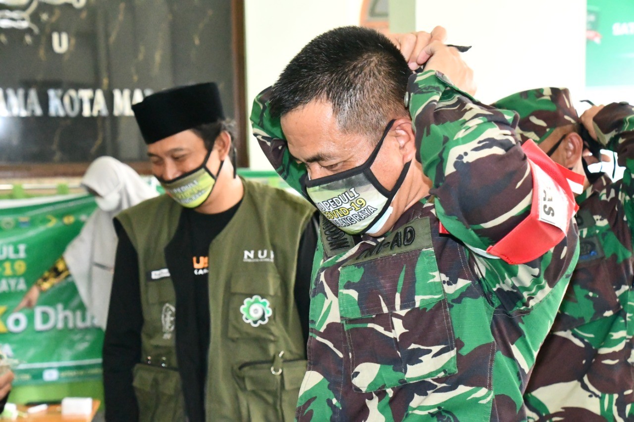 Bantu Atasi Corona, Relawan NU Peduli Dipuji Danrem
