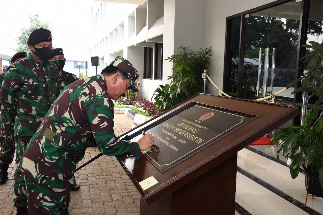 Panglima TNI Resmikan Markas Komando Koopssus TNI