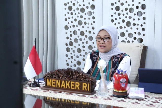 Menaker Ida : Minta Pengawas Ketenagakerjaan Pastikan Pekerja Aman Di Masa Pandemi Cobid-19
