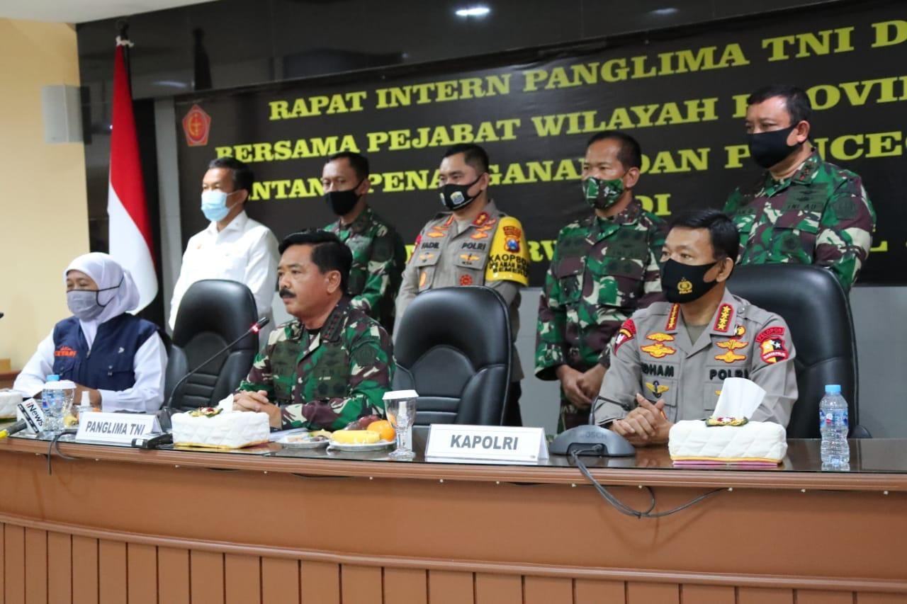 Panglima TNI Ingatkan Surabaya Serius Hadapi Tantangan Pandemi Covid-19