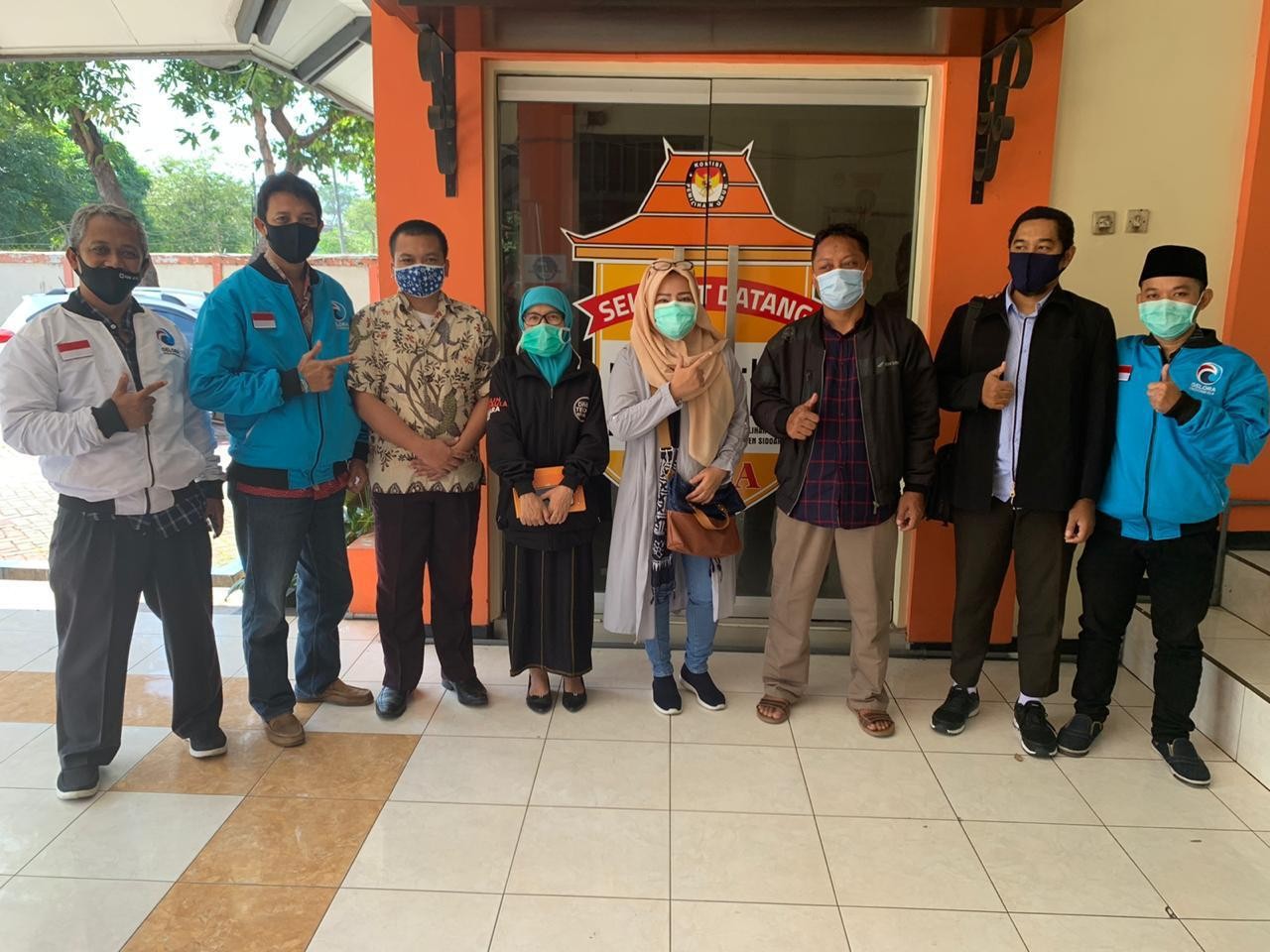 Gelora Silaturahmi ke KPU Sidoarjo, Agus : Kita Harus Jalin Komunikasi