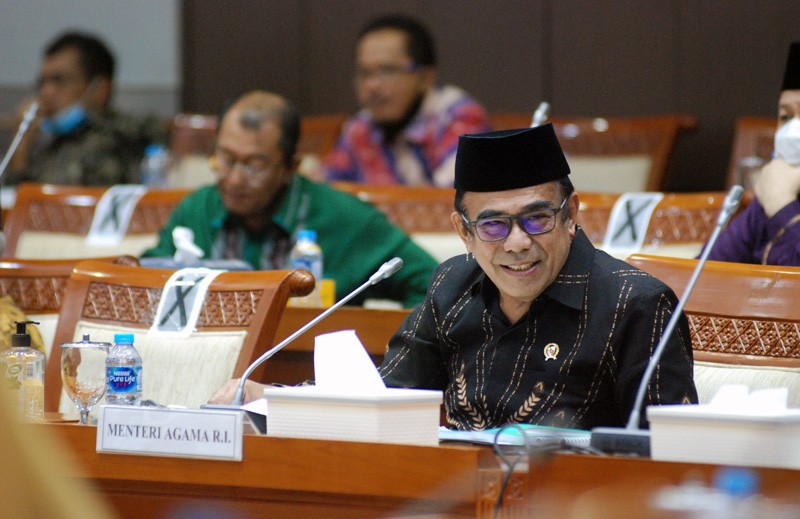 Menag Fachrul Razi Raker Dengan Komisi VIII DPR RI