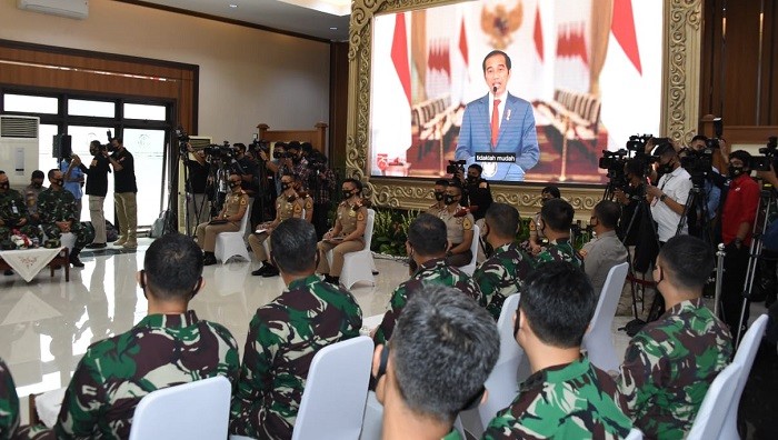 Ini Pesan Presiden Jokowi ke Capaja TNI-Polri