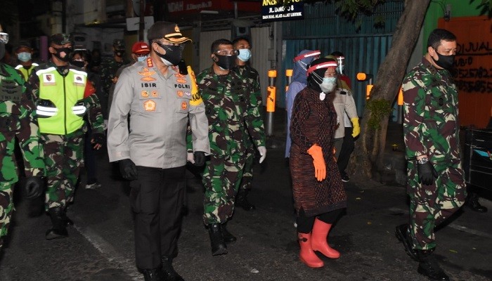 Bareng Forkopimda, Brigjen TNI Herman Tinjau Pasar Keputran