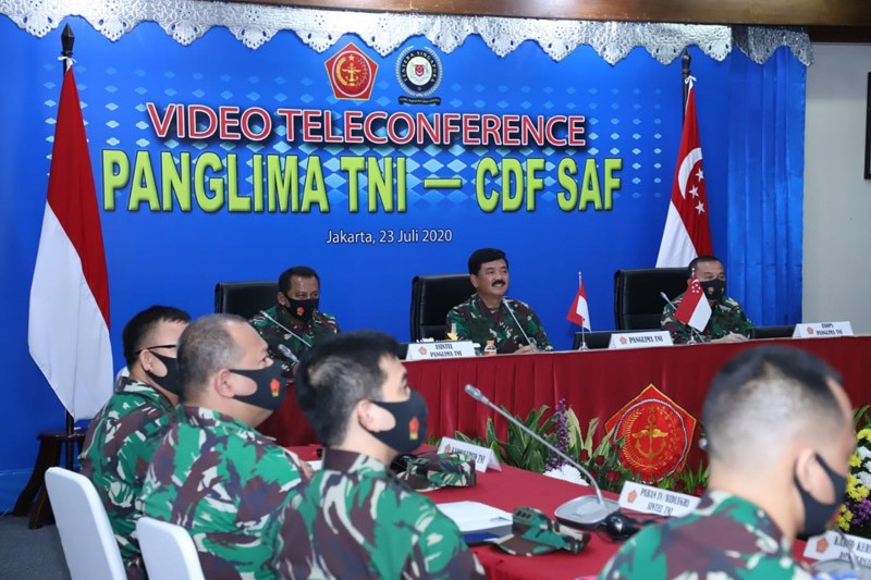 Panglima TNI Dan Pangab Singapura Bahas Latihan Dan Kerja Sama Militer