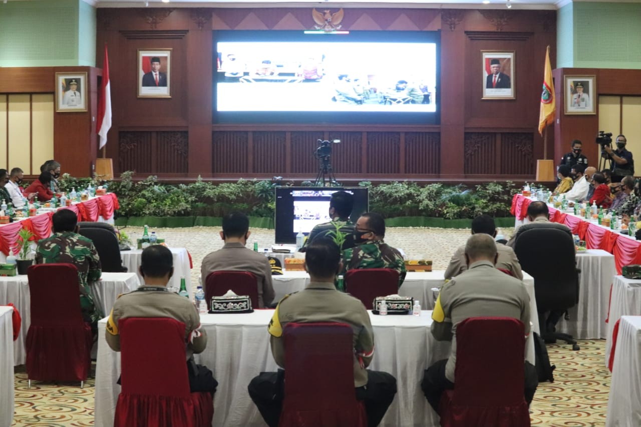 Panglima TNI Pimpin Rapat Gugus Tugas Covid-19 di Kalimantan Selatan
