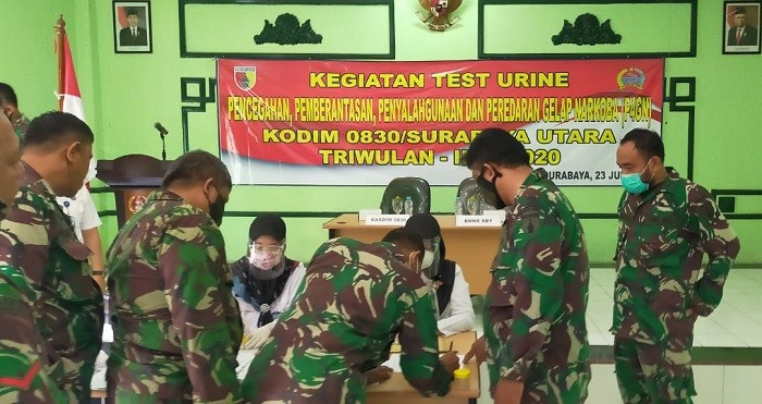 Sosialisasi dan Tes Urine, Cegah Penyalahgunaan Narkoba di Lingkungan TNI-AD