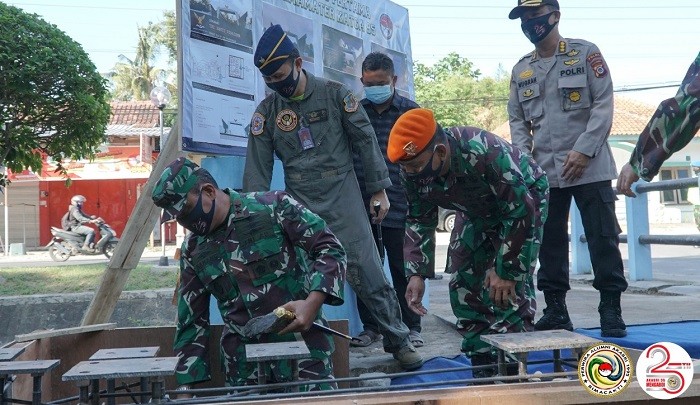 Alumni Akabri 95 Bimacakti Gelar Bakti Sosial dan Bangun Gerbang