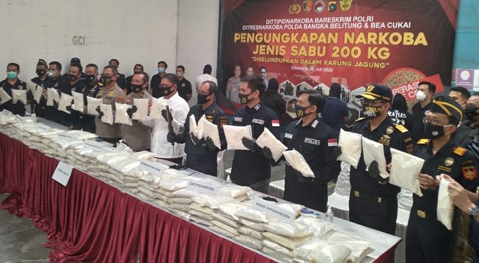 Top, Tim Gabungan Berhasil Mengamankan 200 Kg Sabu