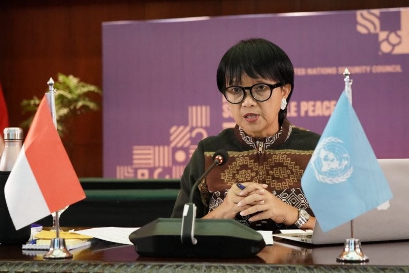 Menlu Retno Pimpin Debat DK PBB Bahas Pandemi dan Tantangan Bina Damai