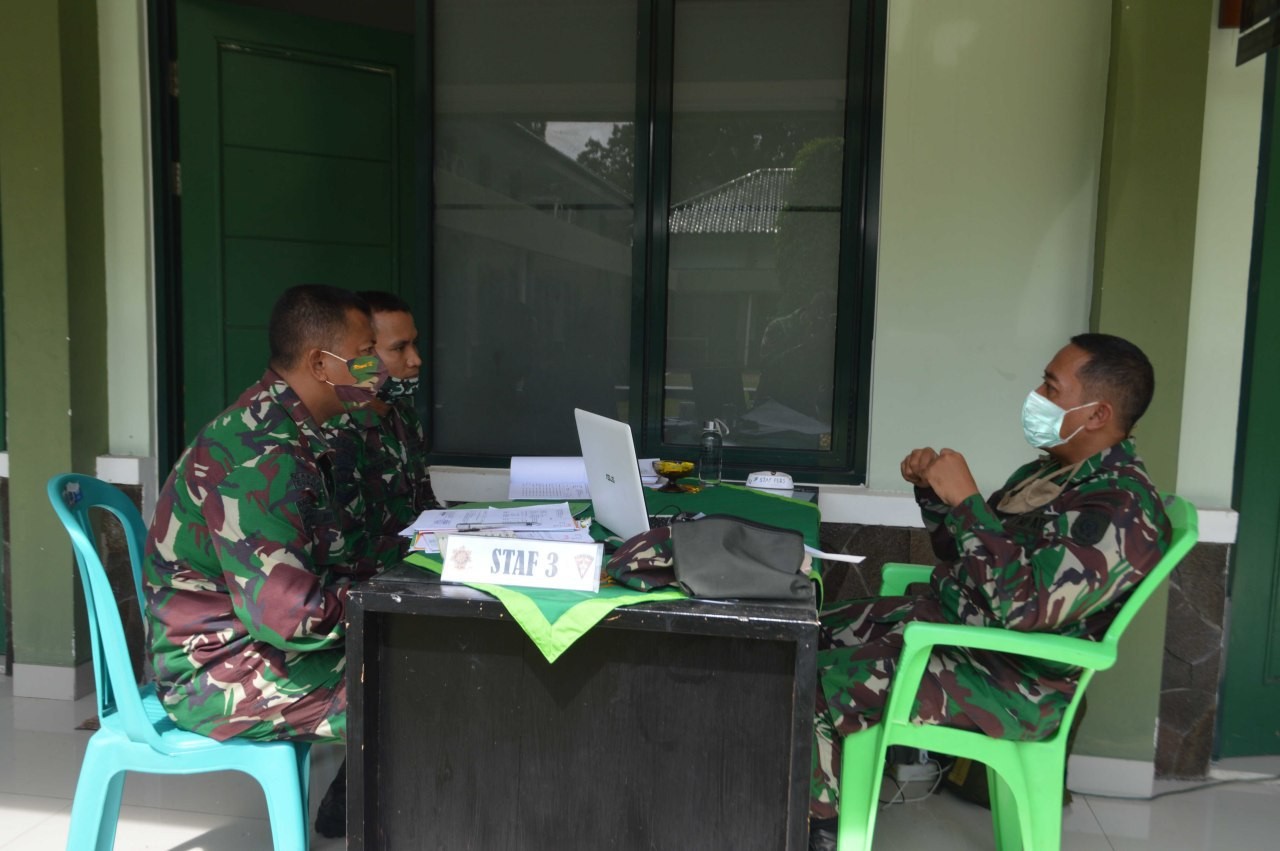 Tim Current Audit  Itkostrad Gelar Wasrik Di Yonarmed 12/Divif 2 Kostrad