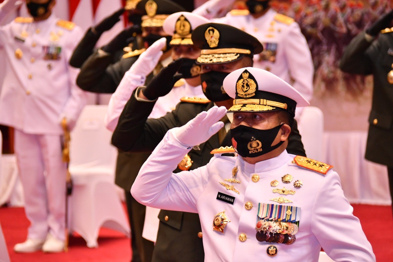 Ditengah Pandemi Covid-19, Mabes TNI Gelar Upacara HUT Ke-75 RI Secara Virtual