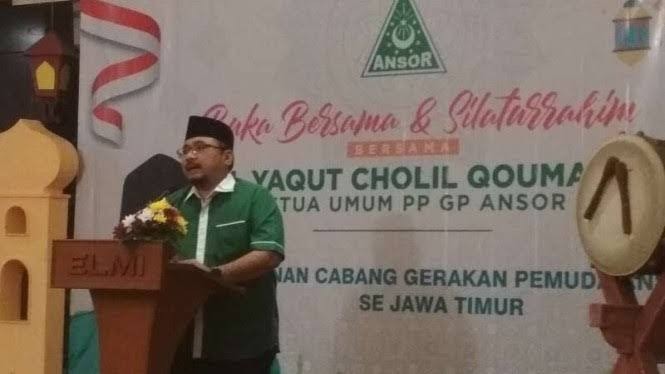 Gus Yaqut Ajak Semua Komponen Bangsa Berjuang dari Keterpurukan Akibat COVID-19