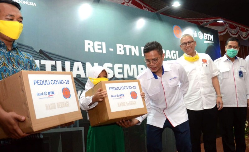 BTN Dan REI Bantu Masyarakat Terdampak Covid-19