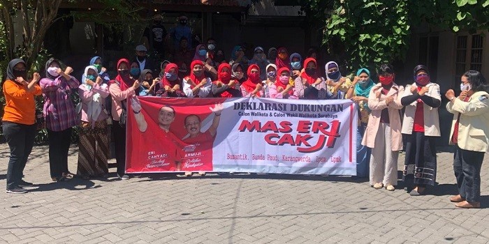 Dukungan ke Eri-Armuji Mengalir, Dari Bunda Paud Sampai LPMK
