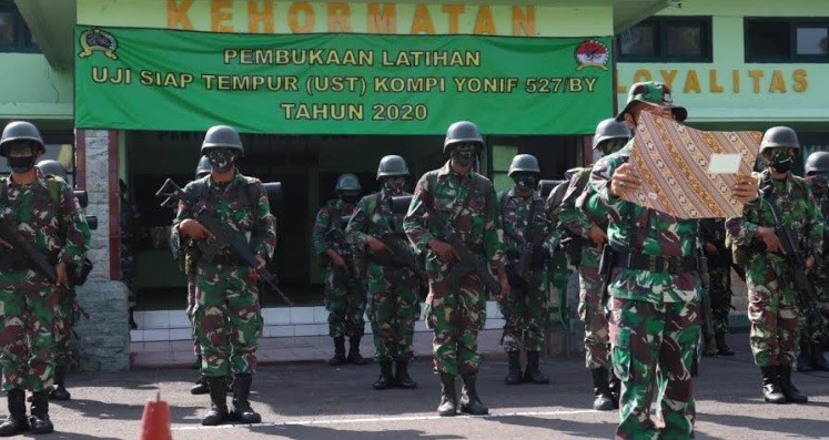 Uji Siap Tempur Tingkat Kompi, Korem Baladhika Jaya Tunjuk Yonif 527/BY