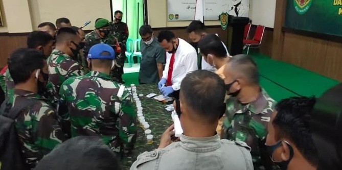 TNI-Polri Kodim 0619/Pwk Bersama Polres Purwakarta Bersinergi Tangkal Narkoba