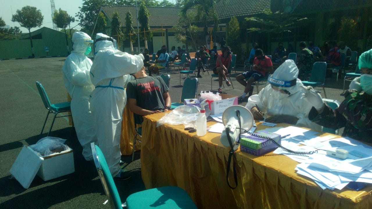 Putus Rantai Corona, 80 Personel Korem Jalani Swab Test