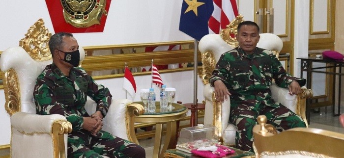 Kunjungi Markas Korps Marinir, Dankoopssus TNI Bahas Latihan Koopssus TNI Kedepan