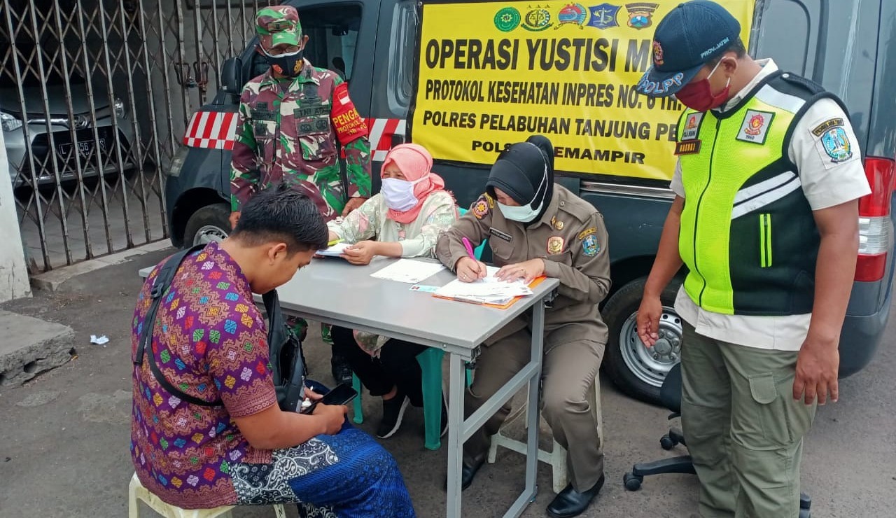 Operasi Yustisi Masker, 20 Warga Kena Sanksi