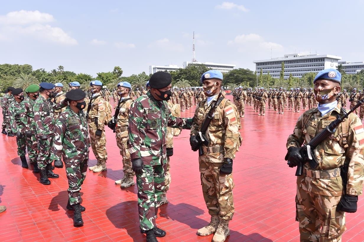 Kasum TNI Terima Kedatangan Satgas Kizi TNI Konga XXXVII F/Minusca CAR