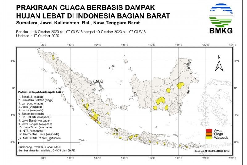 BNPB Terbitkan Surat Edaran Peringatan Dini Cuaca Ekstrem