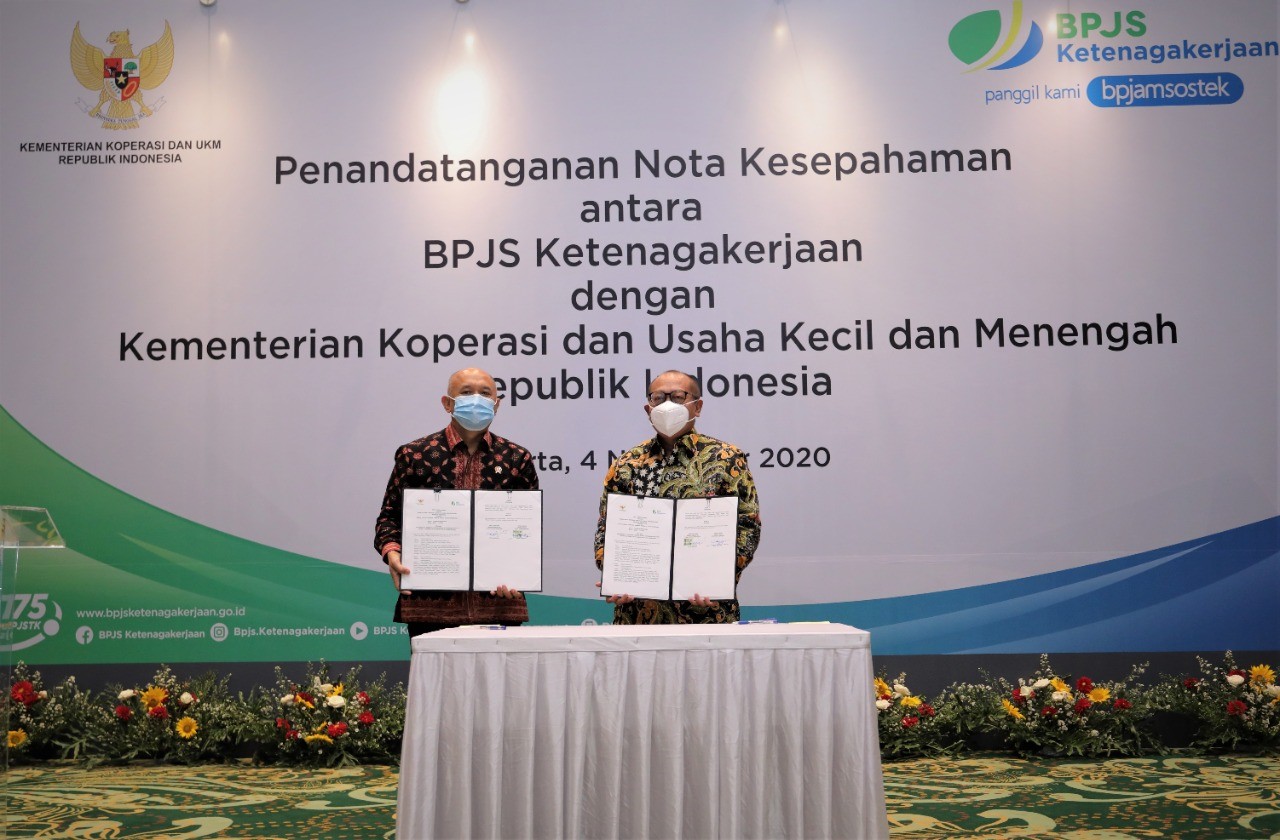 Kemenkop Dan BP Jamsostek Sepakat Kerja Sama Lindungi Pekerja Sektor KUMKM