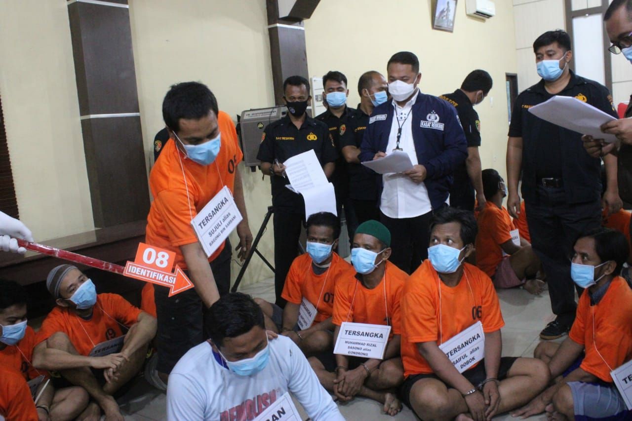 Satreskrim Polres Sergai Rekonstruksi Penganiayaan Tewasnya Tersangka Cabul