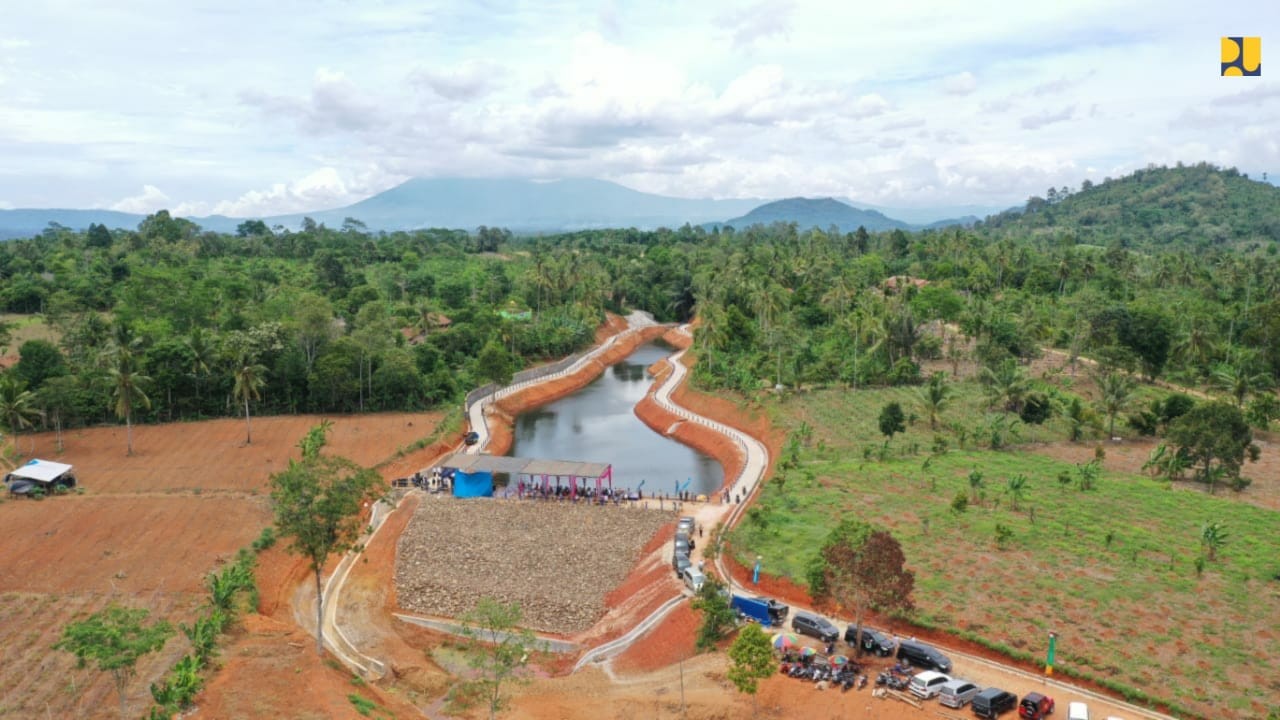 Kementerian PUPR Rampungkan Pengerjaan Embung Kamilin dan Gunung Raya di Pringsewu