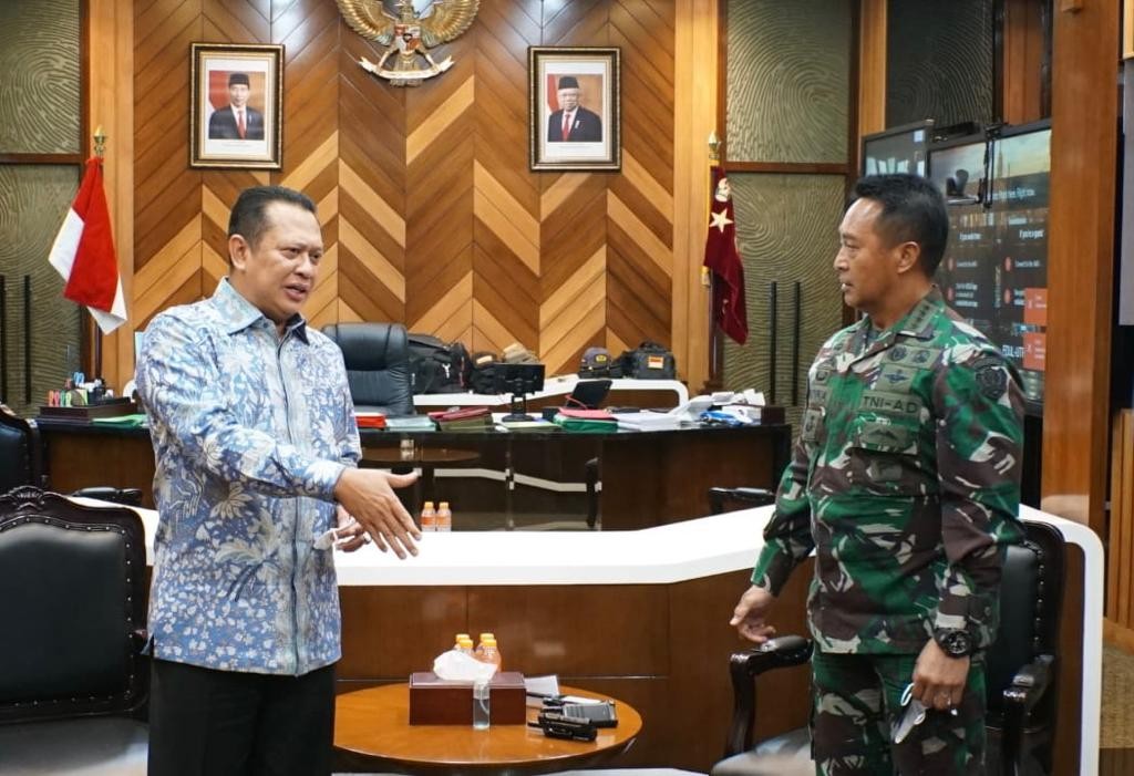 Bertemu KASAD TNI, Bamsoet Dukung TNI-Polri Terlibat Aktif Dalam Vaksinasi Massal Covid-19