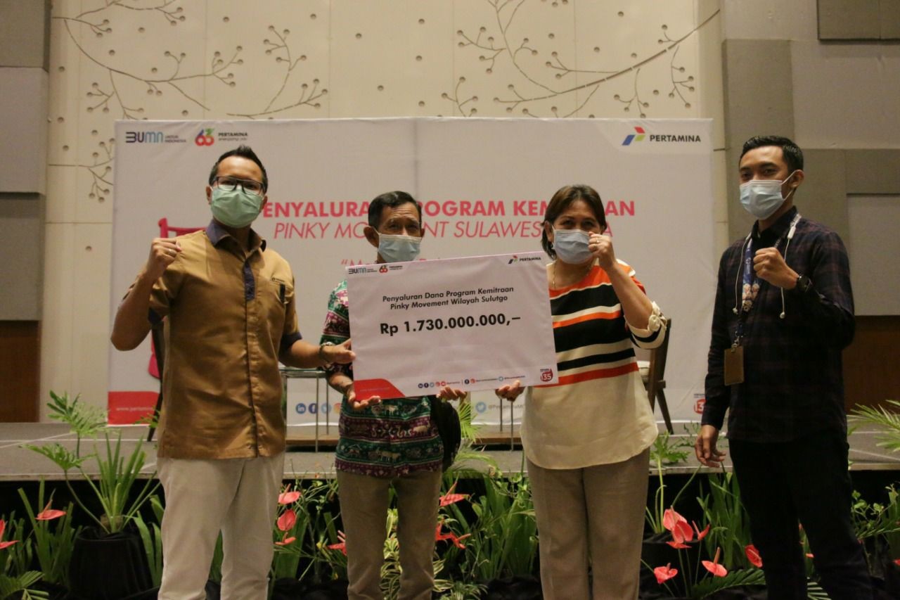 Pertamina Salurkan Bantuan Kemitraan Pinky Movement untuk Sulut dan Gorontalo