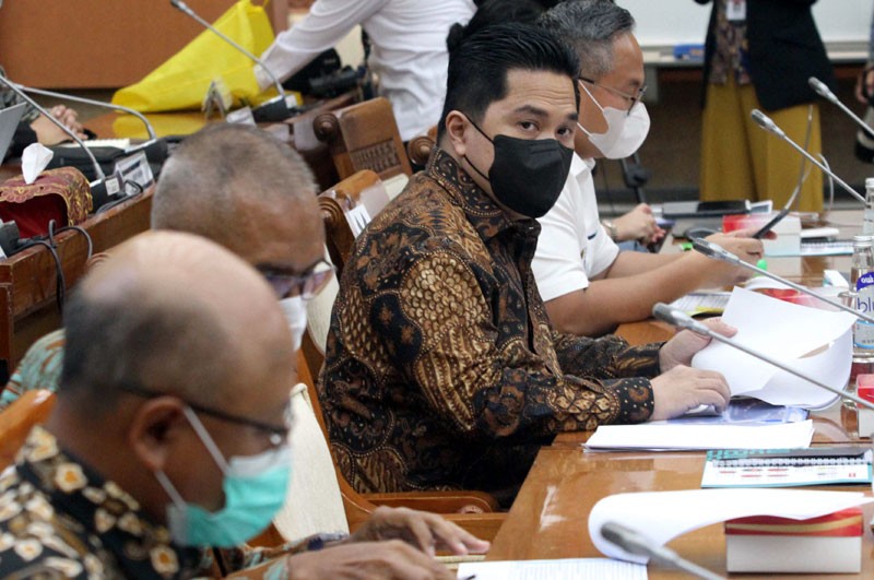 Menteri BUMN Bahas Sosialisasi Vaksin Covid-19