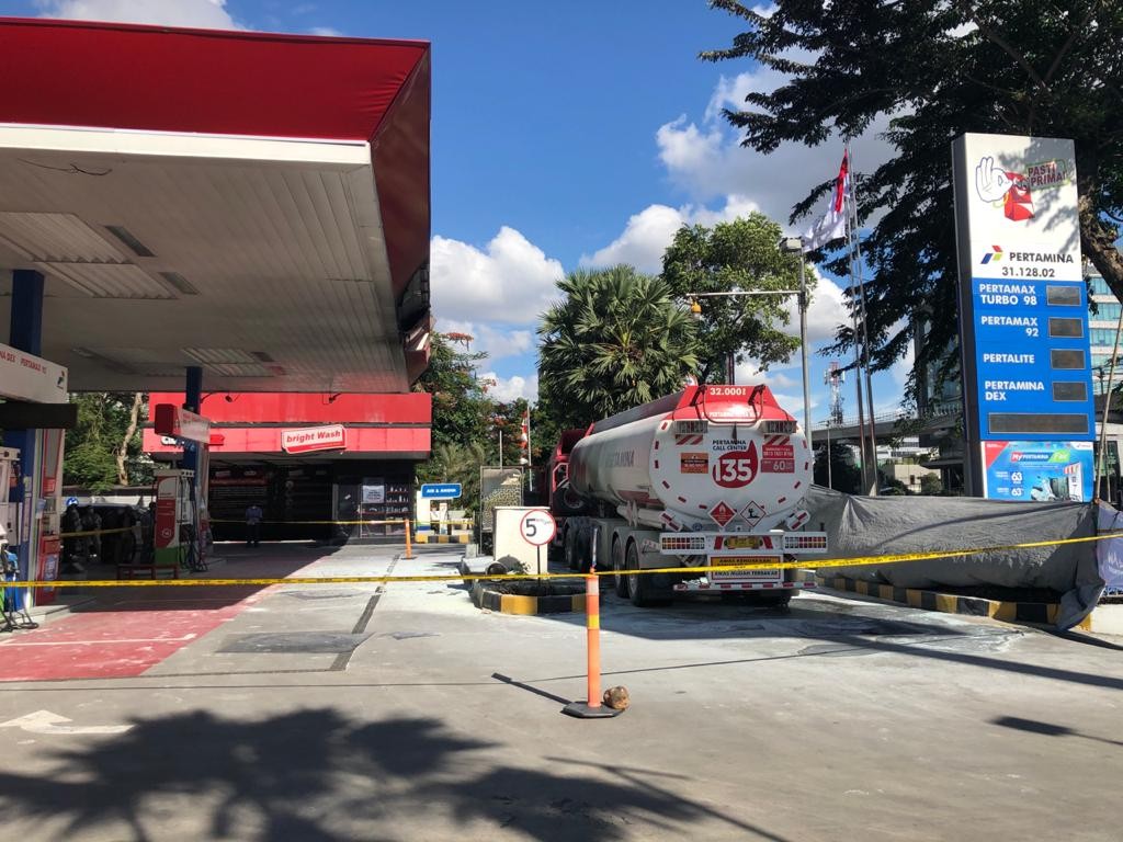 Di Jalan MT Haryono Pertamina Berikan Alternatif Layanan SPBU