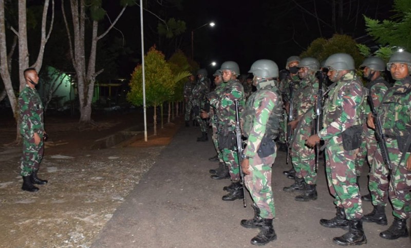 Antisipasi Perkembangan Situasi Jelang Pilkada, Korem 174 Merauke Kirim 117 Personel Ke  Tanah Merah
