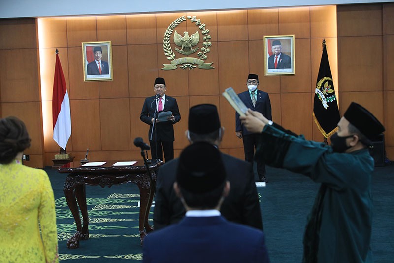 Pelantikan  7 Anggota MPR RI Pengganti Antar Waktu