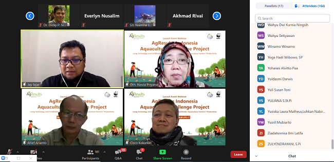 AgResults bersama Yayasan WWF Indonesia Meluncurkan Indonesia Aquaculture Challenge Project 2021-2025