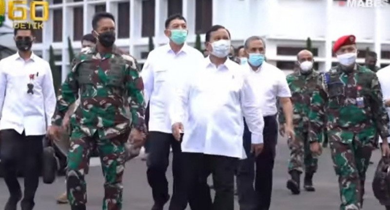 Prabowo Paparkan Revisi Doktrin TNI AD di Mabesad