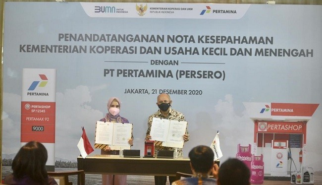 Gandeng KemenkopUKM, Pertamina Ajak Koperasi Jadi Mitra Pertashop