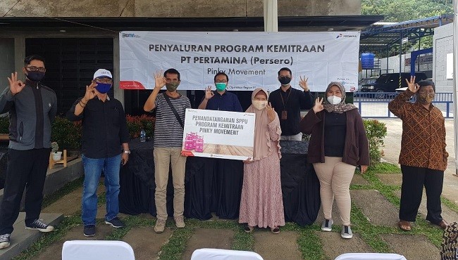 Pertamina Pemasaran Regional Jawa Bagian Barat Salurkan 9,3 Miliar bagi Pelaku UMKM di Penghujung 2020