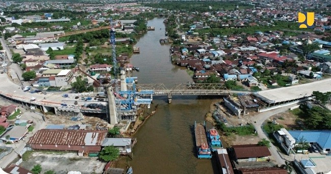 Kementerian PUPR: Jembatan Sei Alalak Rampung Tahun Depan