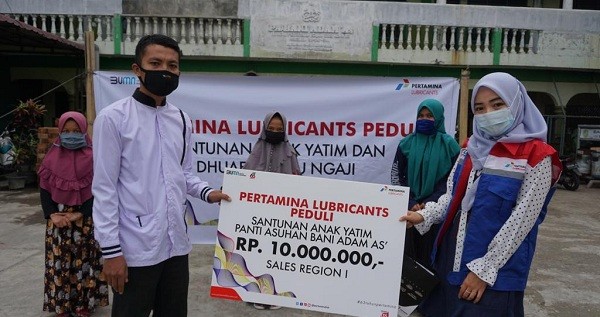 PT Pertamina Lubricants Berbagi Sesama Menjelang Akhir Tahun 2020